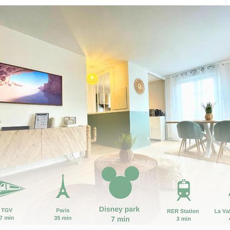 L'Organik Disney 7 Min Gare 5 Min Parking Prive Chessy  Eksteriør bilde